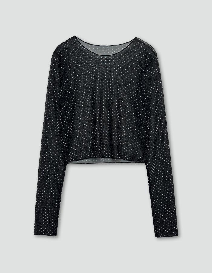 Dot see-through tee