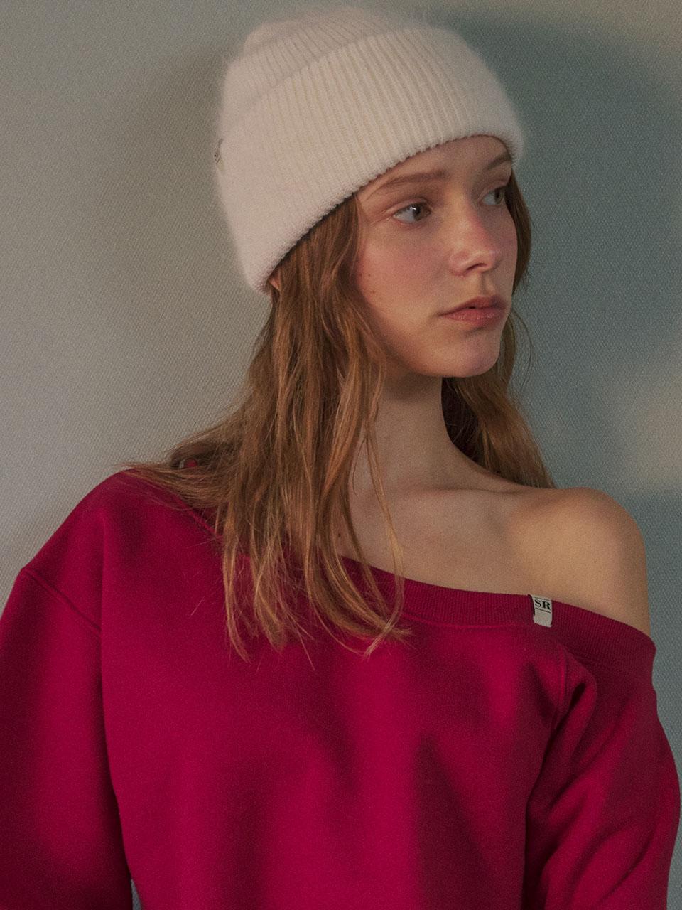 ANGORA BEANIE - WHITE