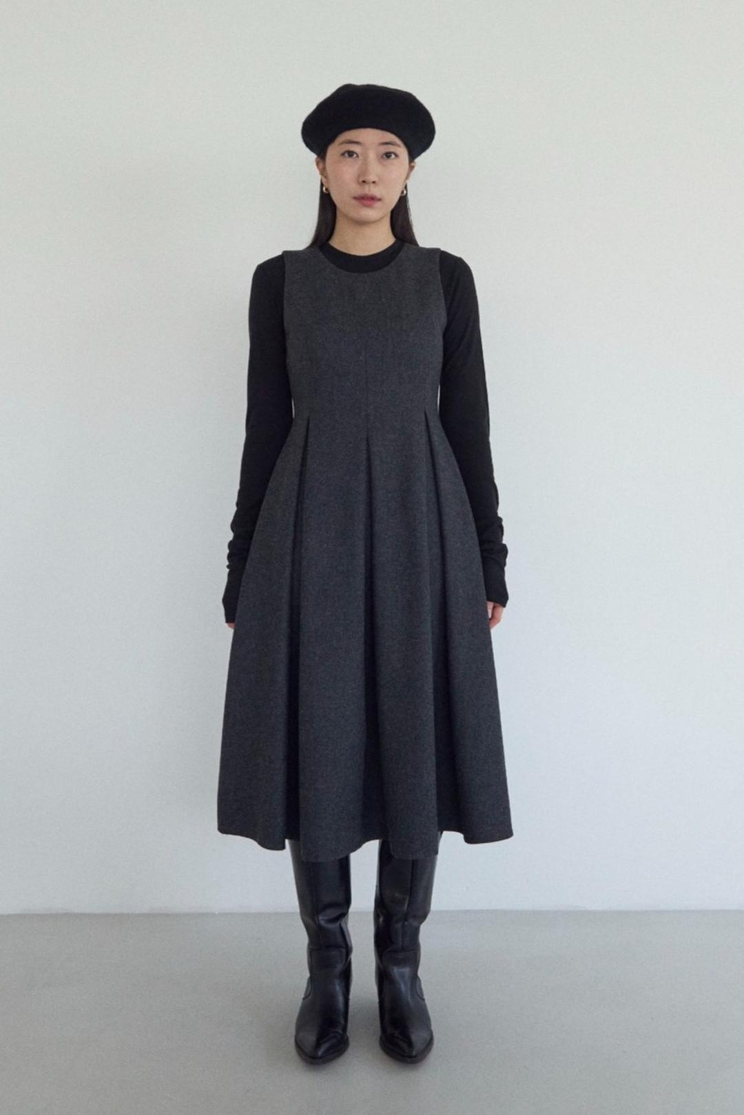 Classic Pintuck Maxi Dress