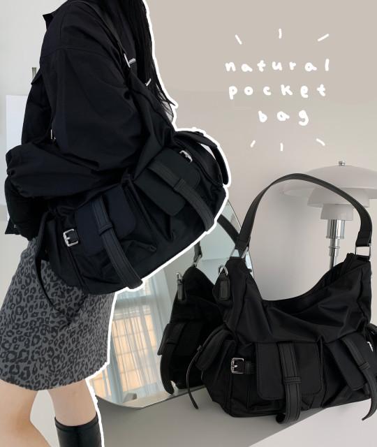 [히피디피] 네추럴 포켓 bag (2color)