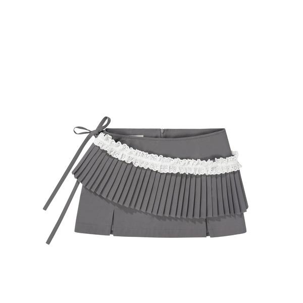 Two way ribbon pleats skirt