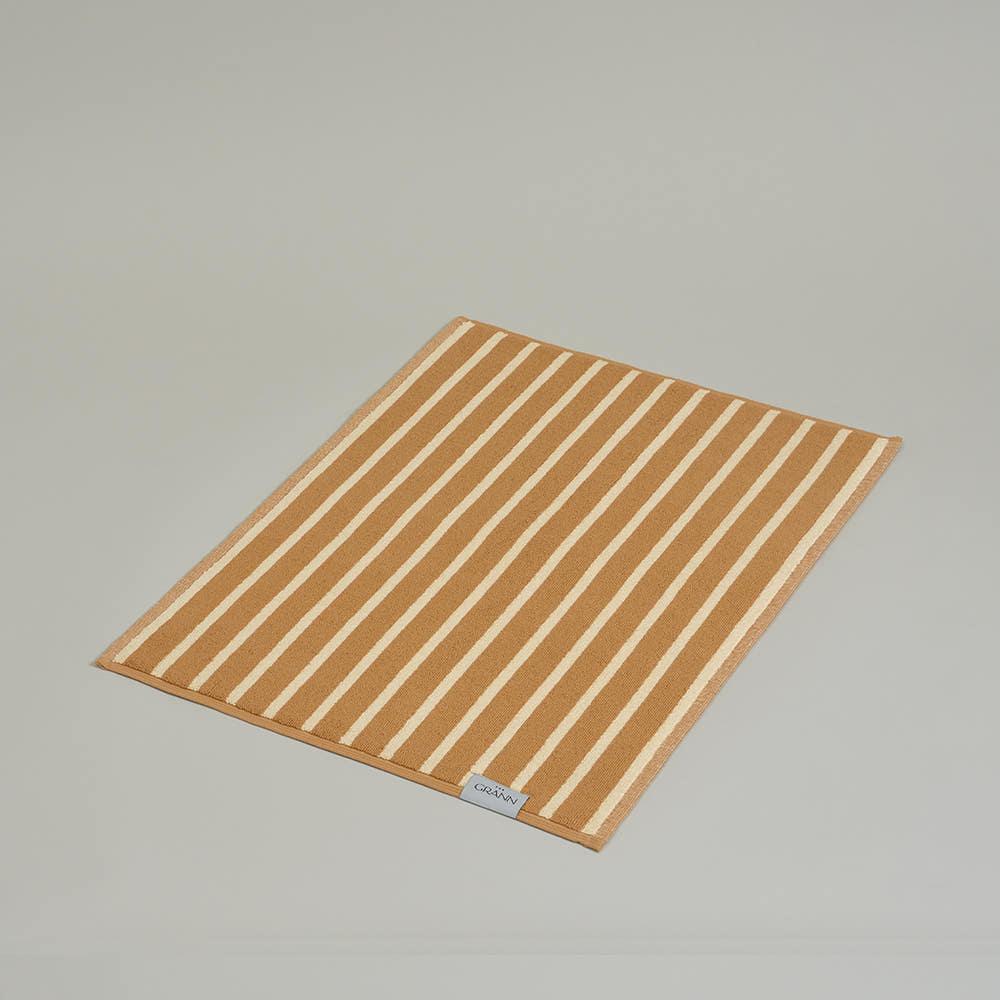 더 그란 | 풋 타월 매트 - 아이스 커피 스트라이프 - S 워셔블배스매트