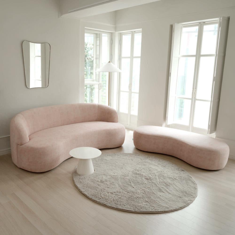 베스테브로 소파 세트 H 패브릭 라운드 곡선 4인용 5인용