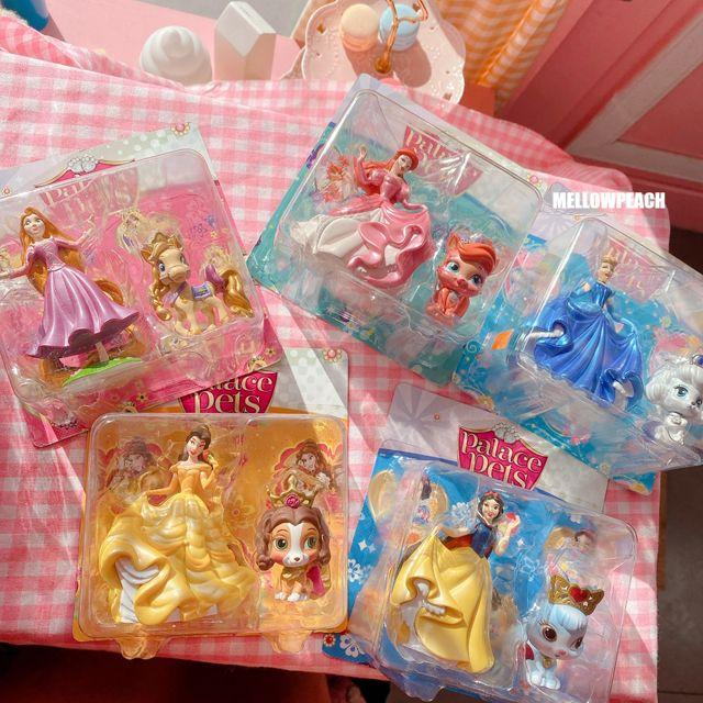 디즈니 프린세스 팔레스 펫 피규어 / 공주 피규어 / 에리얼 벨 신데렐라 백설공주 라푼젤