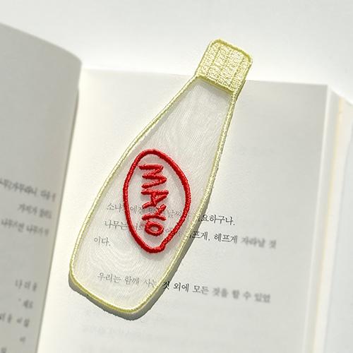 마요네즈 자수 책갈피