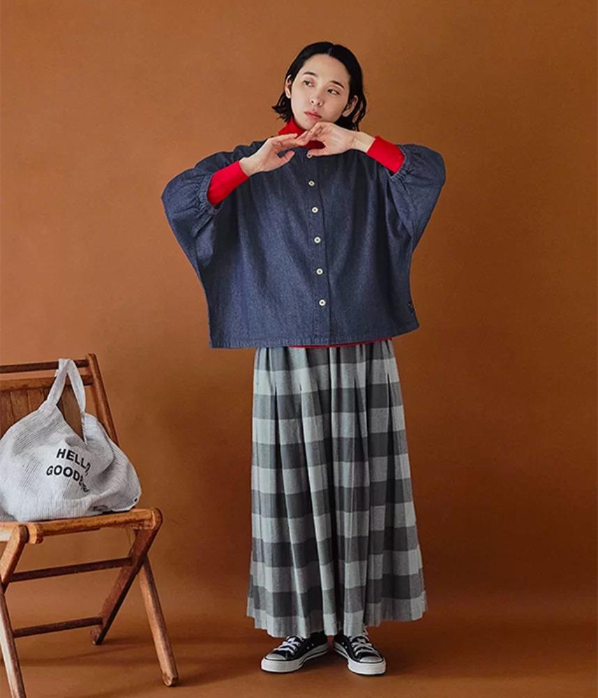 [JPN buying] NT ‘noji’ 2-way blouse cardigan / indigo navy