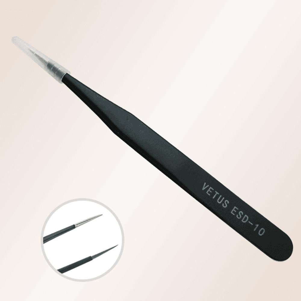 비투스 다꾸 스테인레스 초 정밀 핀셋 스티커 tweezer tweezers ESD-10