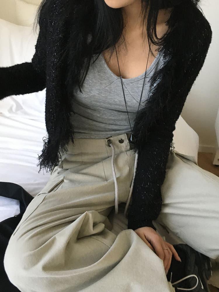 트위드 수술 가디건 (2color)