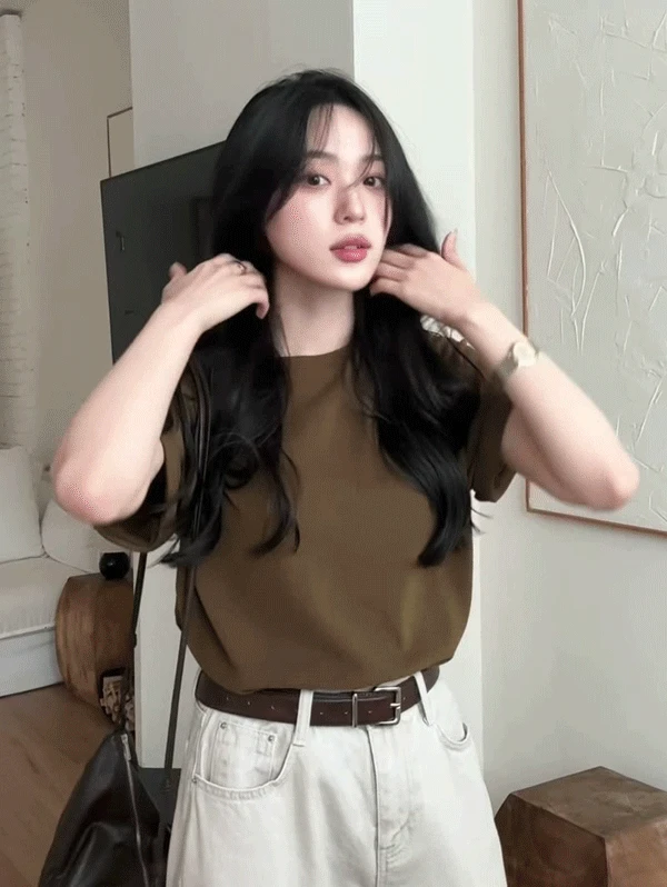 [가을기본티🍁] ONLYSLOW. 밸런스 소프트웜 피치기모 티셔츠 (롤업!) - 8 color (무료배송)
