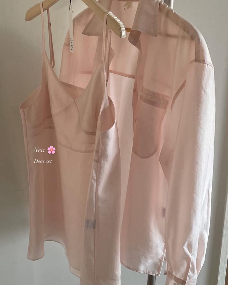 일부당일/ basket 바스켓 디어 나시 탑 레이어드 블라우스 슬리브리스 (블라우스와 세트가능)