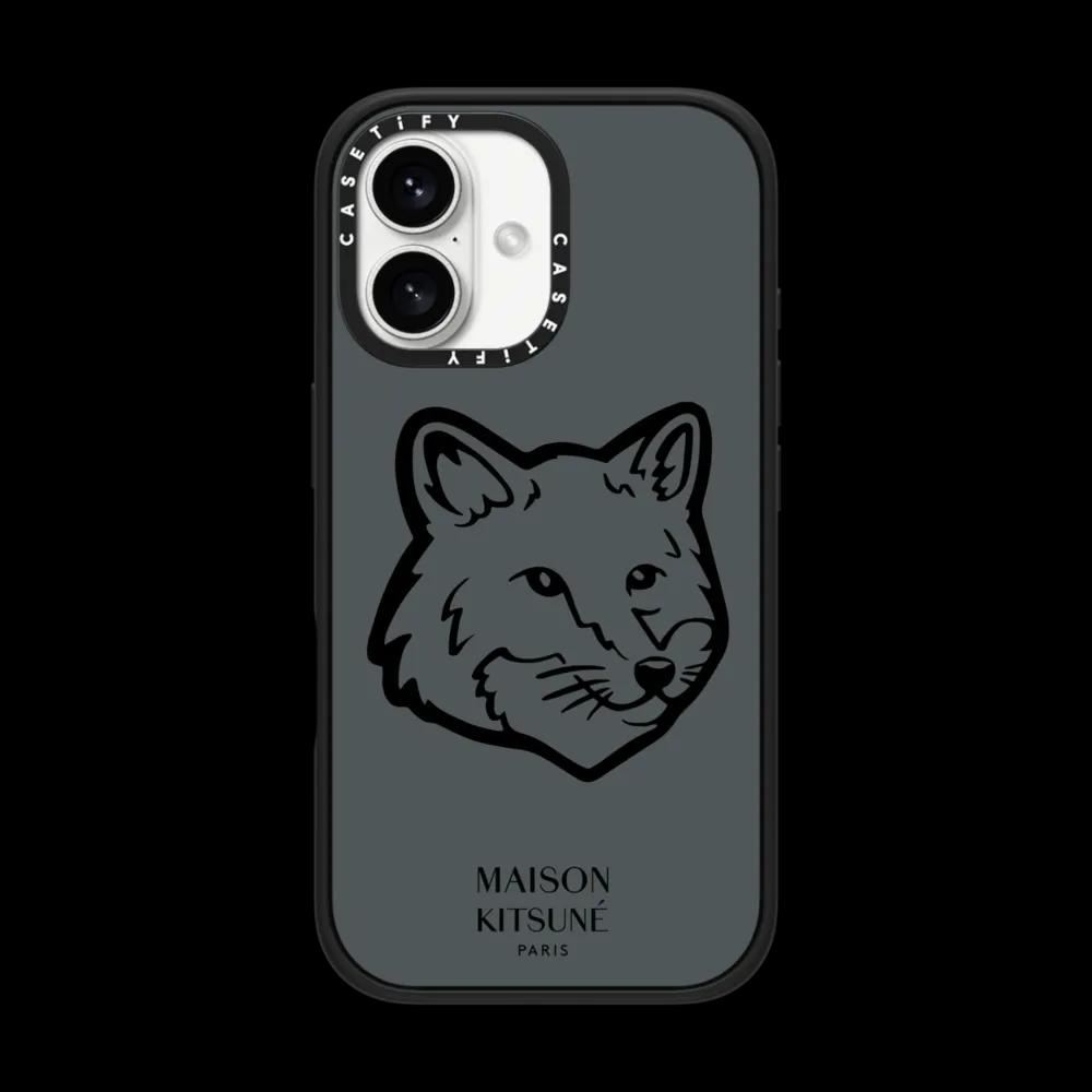 Maison Kitsuné Bold Fox Head Slate Grey Case