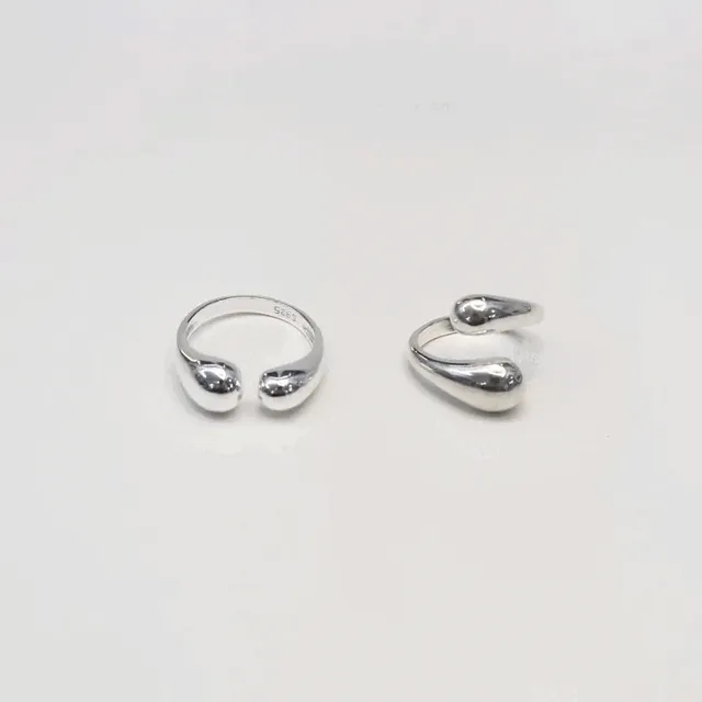 (925S) 2way wavy ring