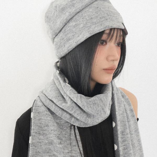 [ 1/2 예약 발송 30% OFF] GREY DOT REVERSIBLE MUFFLER
