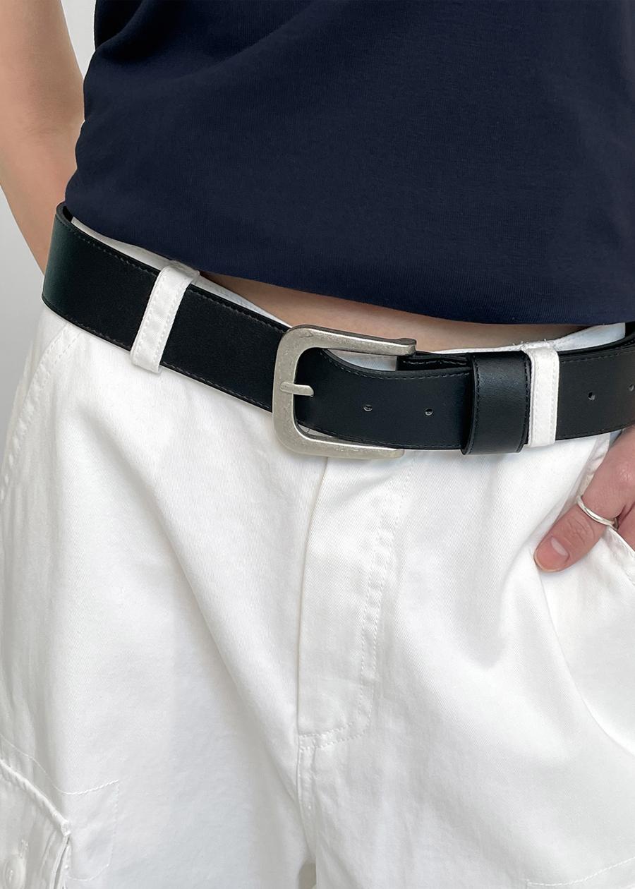 블랙업 [9천개판매] 호토노 베이직 레더벨트