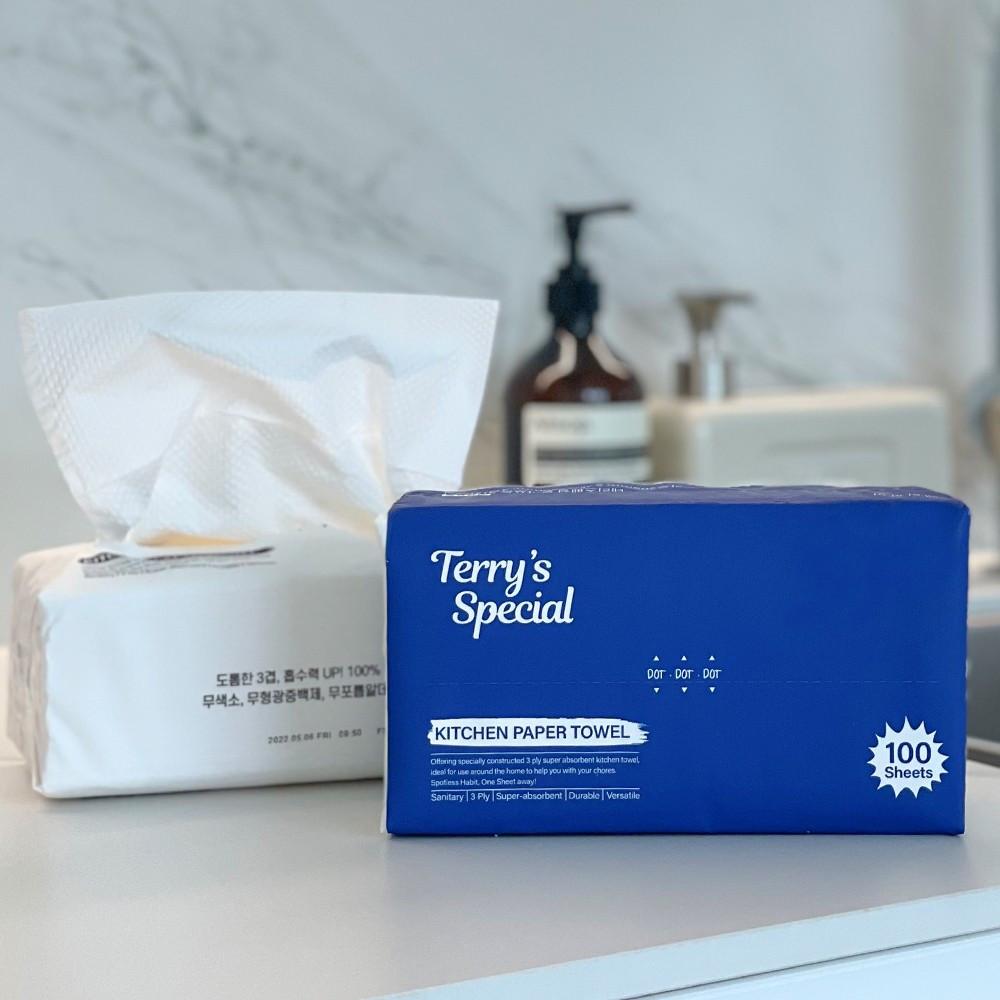 뽑아쓰는키친타올 9팩 x 100매 생활용품 키친타월