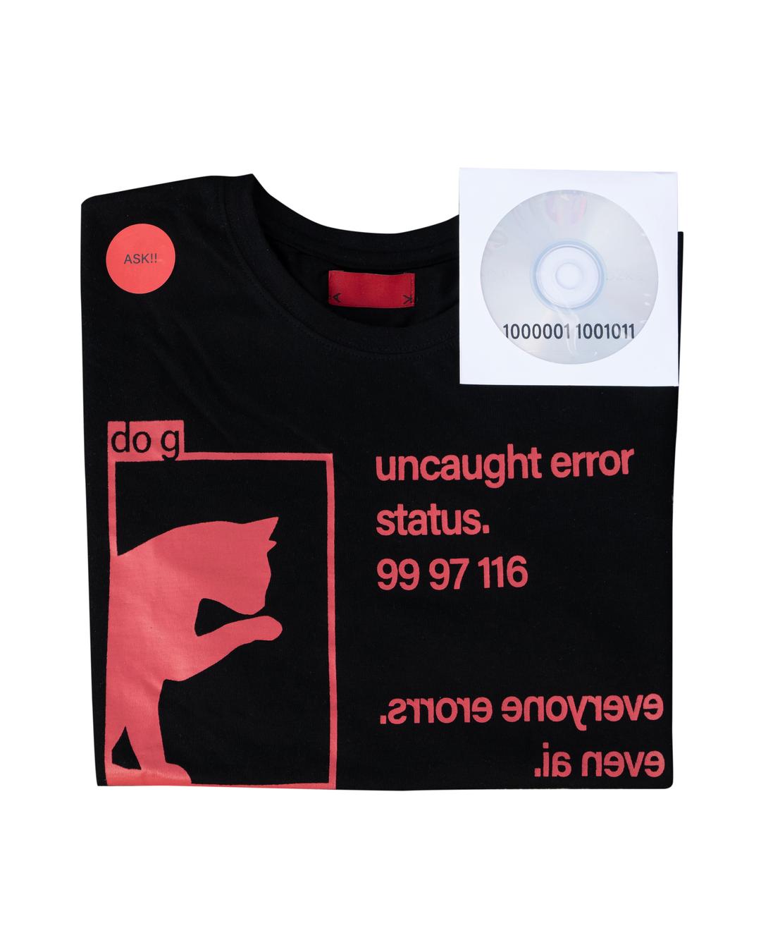 detecting error t-shirt (black)
