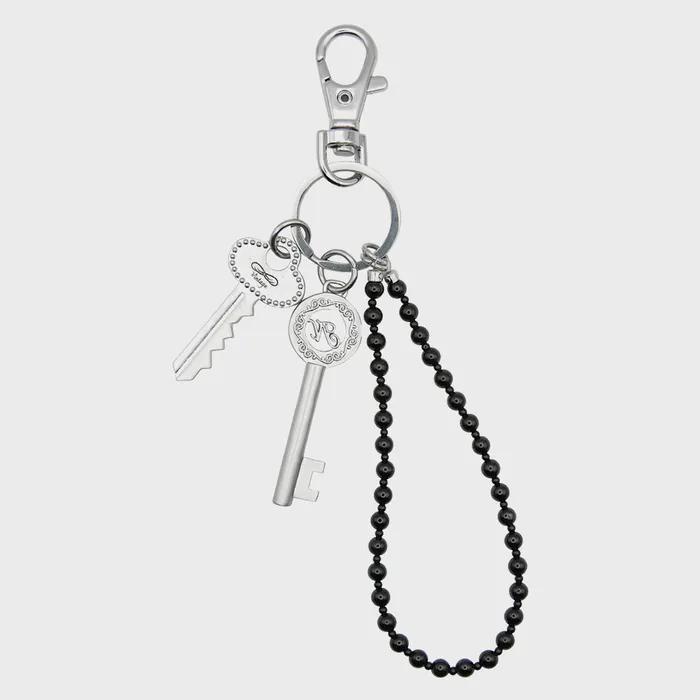 vintage onyx key ring