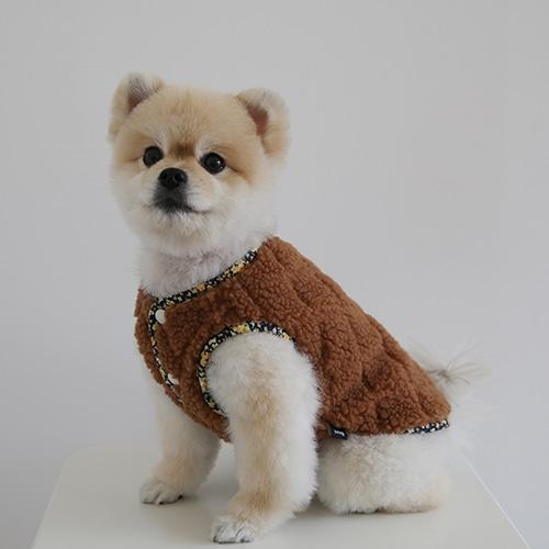 몽아미 컨트리 웜 베스트 - 브라운