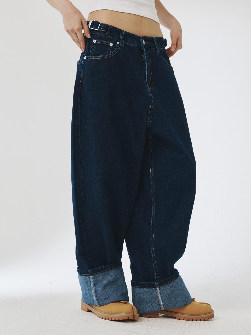 [PLZPROJECT]SIDE ADJUST BOYFIT DENIM, BLUE