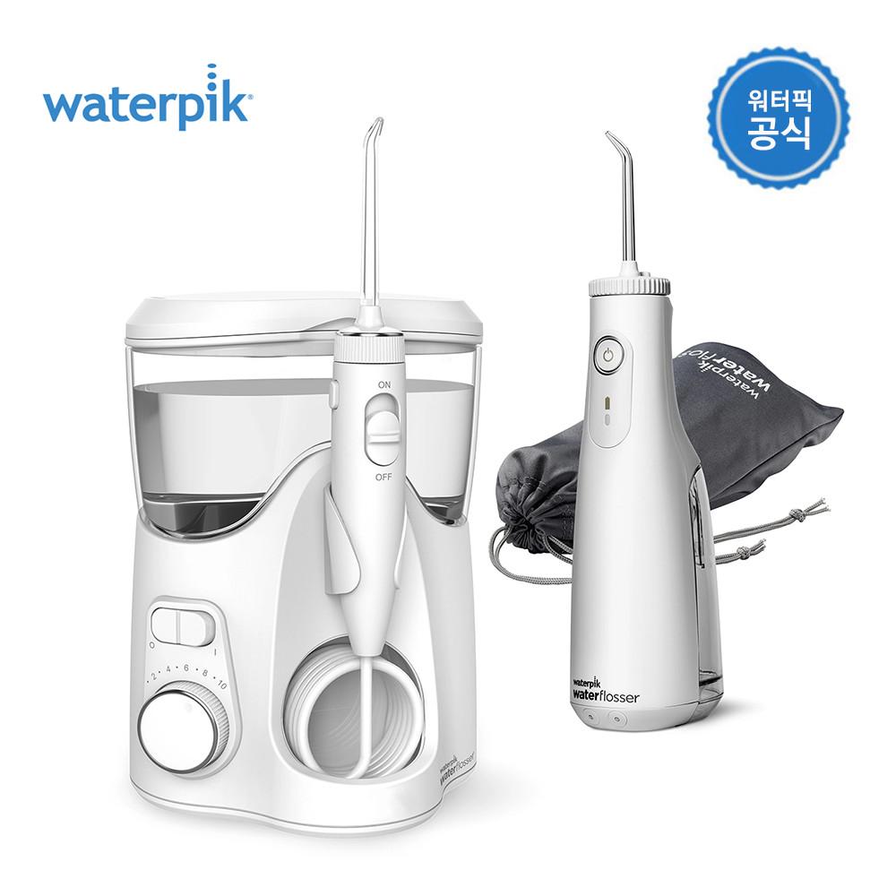 [워터픽판매점]워터픽 뉴콤보팩 WP-150K WF-10K 2개세트 구강세정기 치아잇몸관리