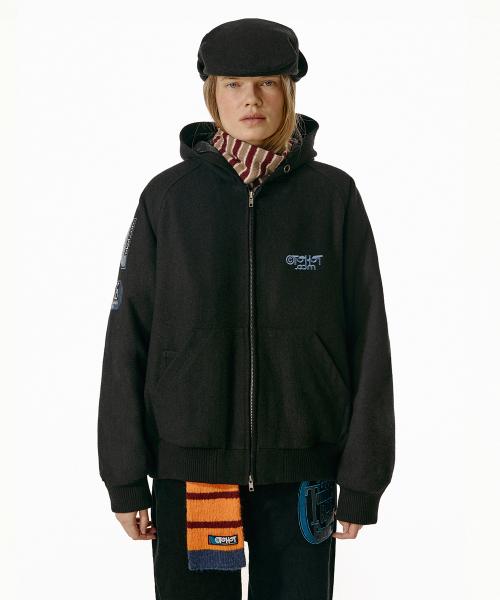 Static Sound Varsity Jacket Black