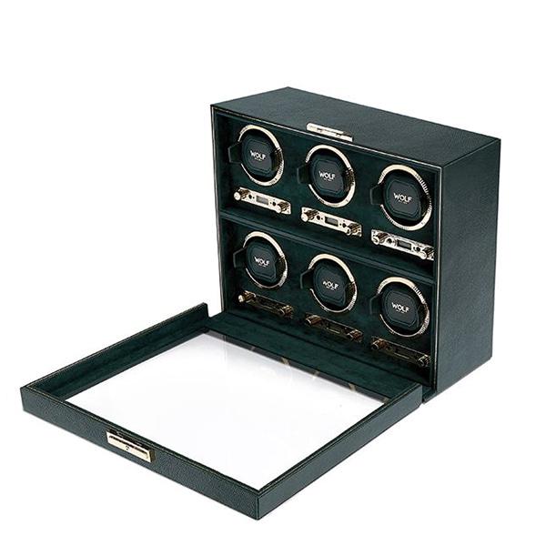 WOLF   브리티쉬 레이싱 그린 / 워치와인더 6구 British Racing Green 6pc Watch Winder 792441