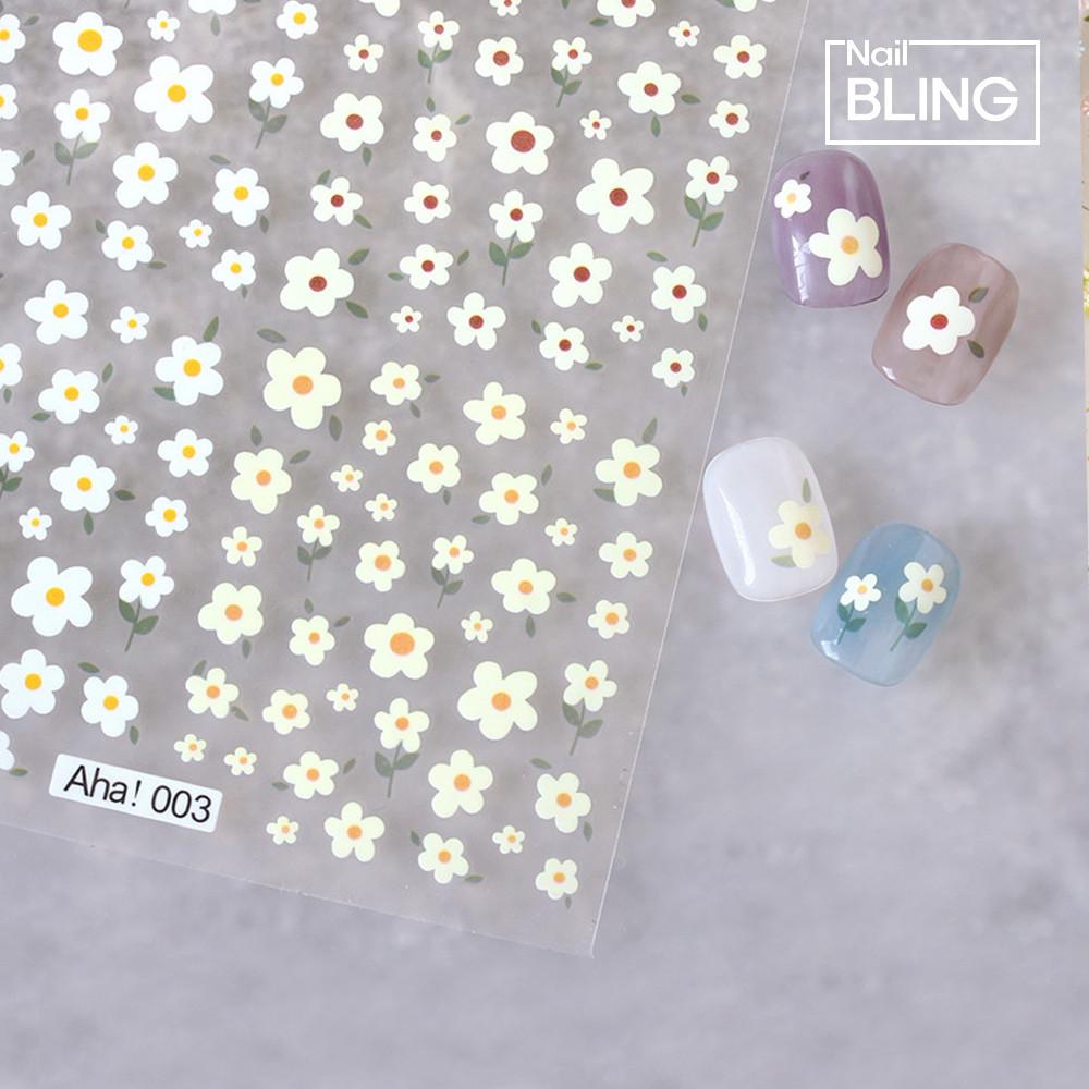꽃잎 데이지 네일 데코스티커 큐티데이지