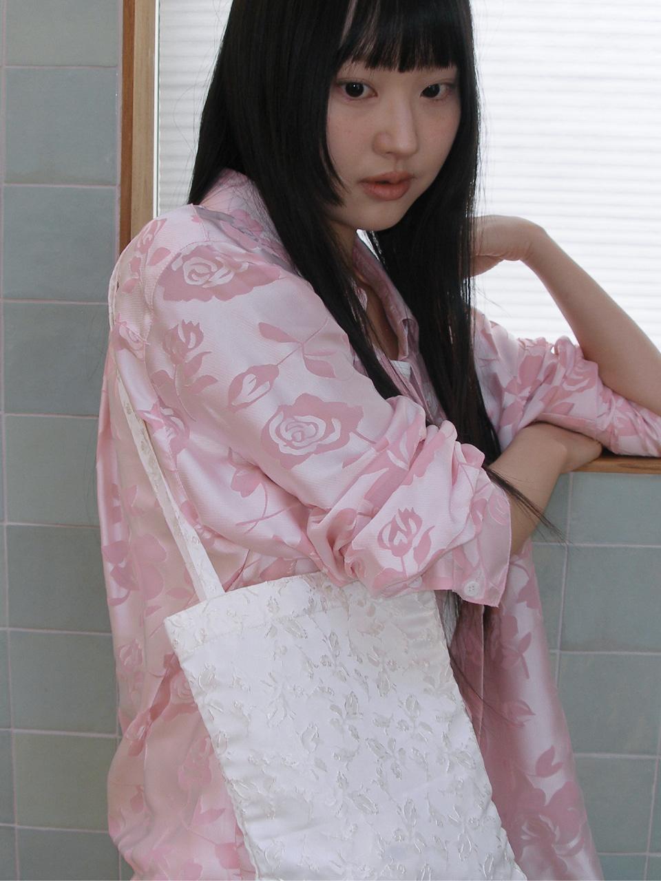 Flower Jacquard Bag-Ivory