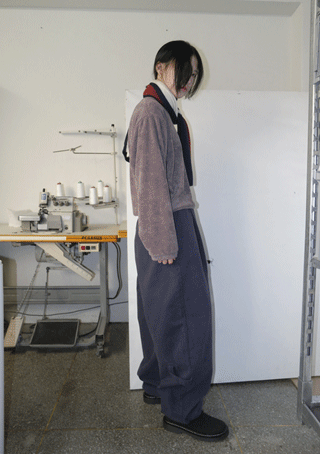 boarder cotton banding pants (5colors)