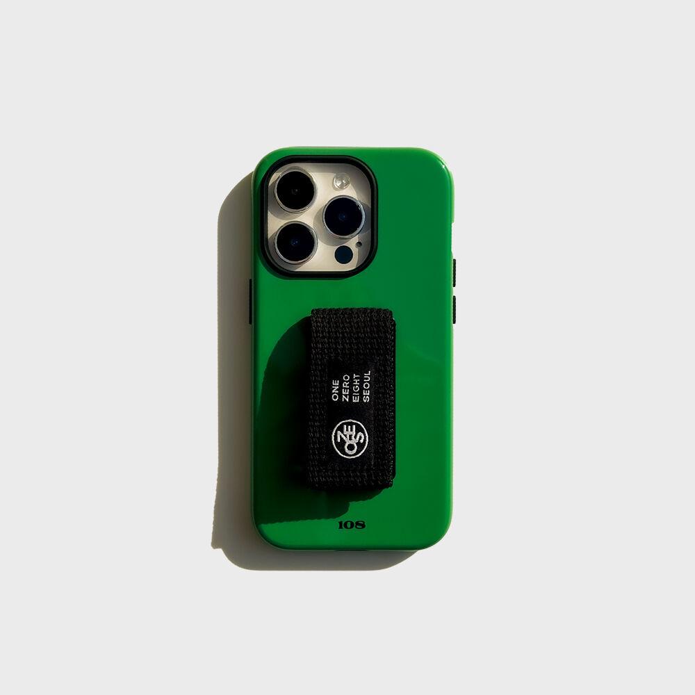 108 MINI HANG-ON(30mm) GLARE GREEN (glossy-hard-bumper)