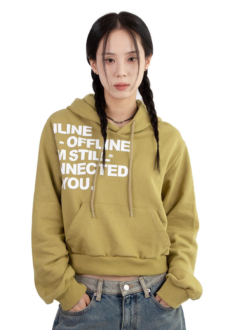 ONLINE CROPPED HOODIE