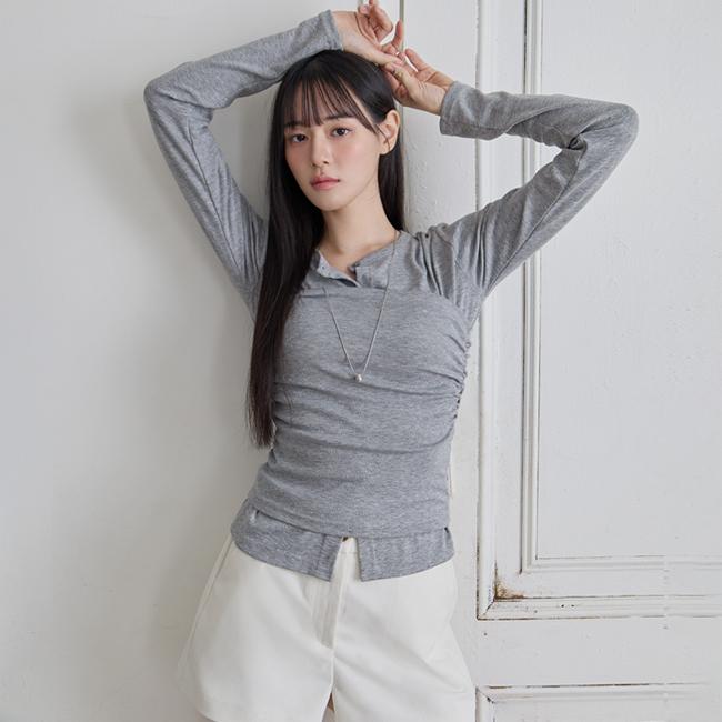 니썸 [컬러추가💗투웨이✨가디건세트][가디건/탑/튜브탑/탑가디건세트/셔링/셔링가디건/레이어드/레이어드가디건/하객룩/데일리/트랜디][made]조인가디건세트 - 5color