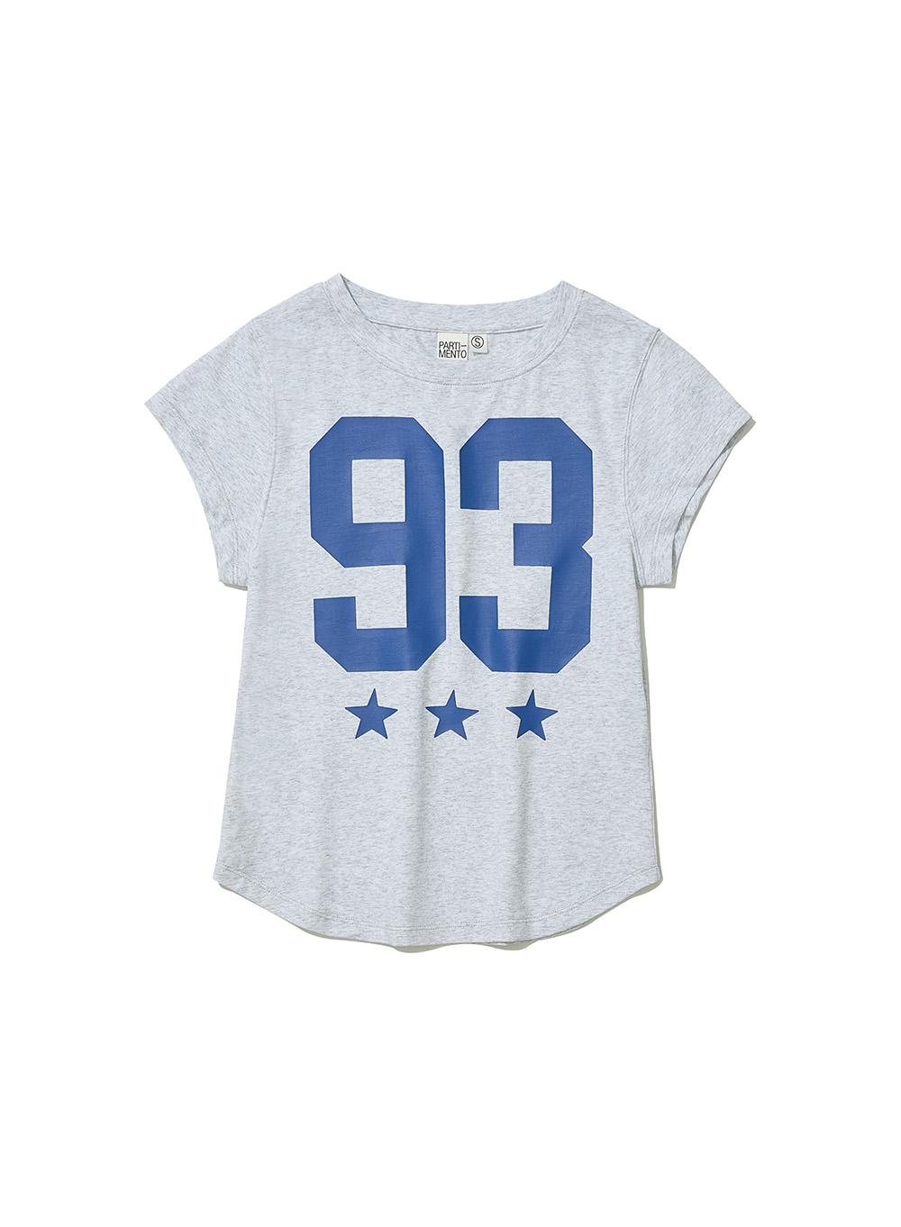 [WOMEN] 93 CIAO PRINTED SHORT SLEEVE TEE_MELANGE