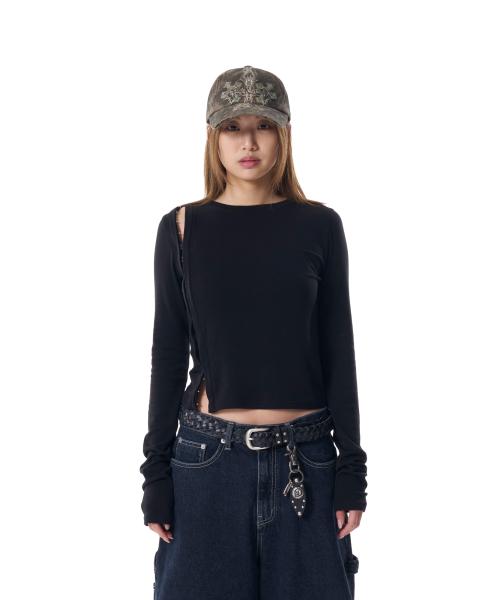 Side Hook Long Sleeve (Black)