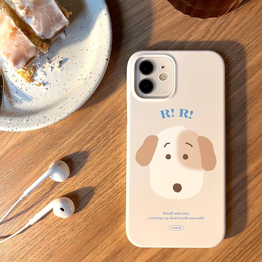 [소프티포그] 퍼피크리미 하드케이스 (베이지) (iphone15)