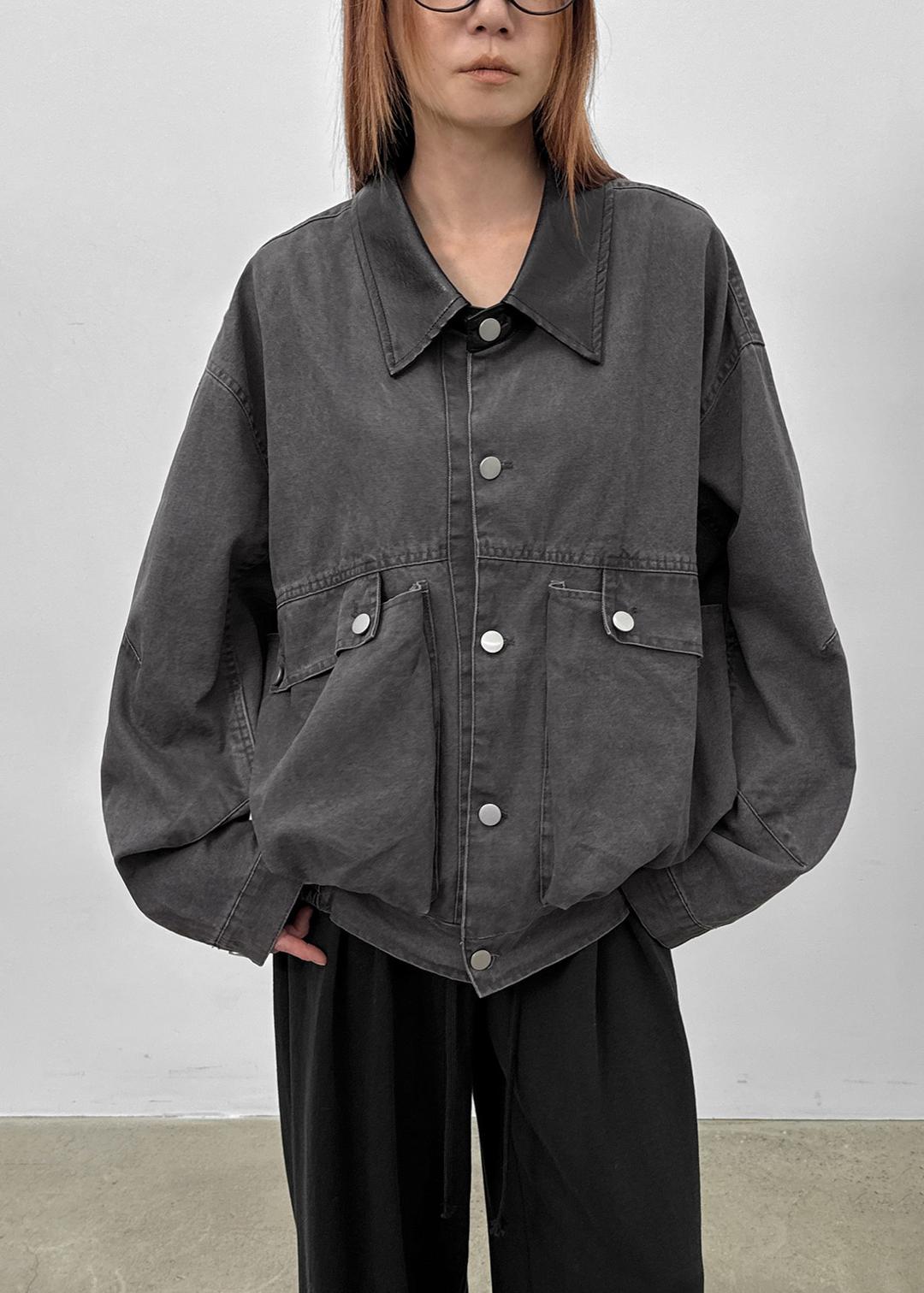 칙쿠 워싱 데님점퍼