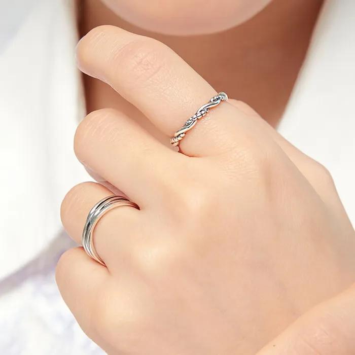 925 Silver Willow Stack Ring/ 윌로우