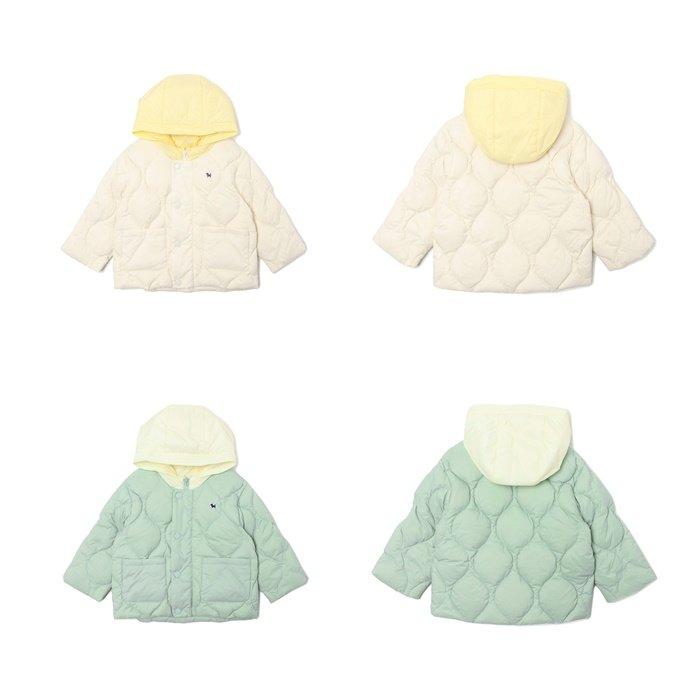 후드집업컬러블럭덕다운점퍼 44A19-114-0102