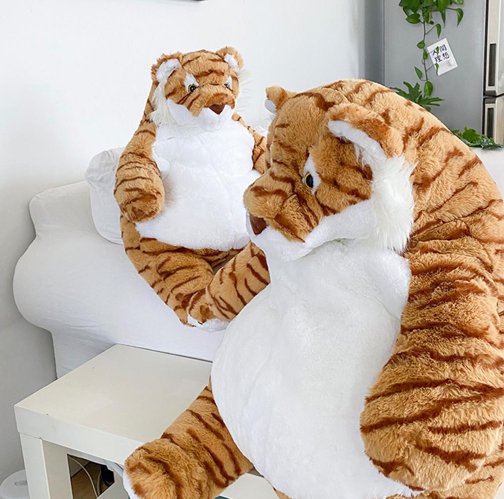 게으른 뚱보 통통한 호랑이 호랭이 뚱랑이 봉제 인형