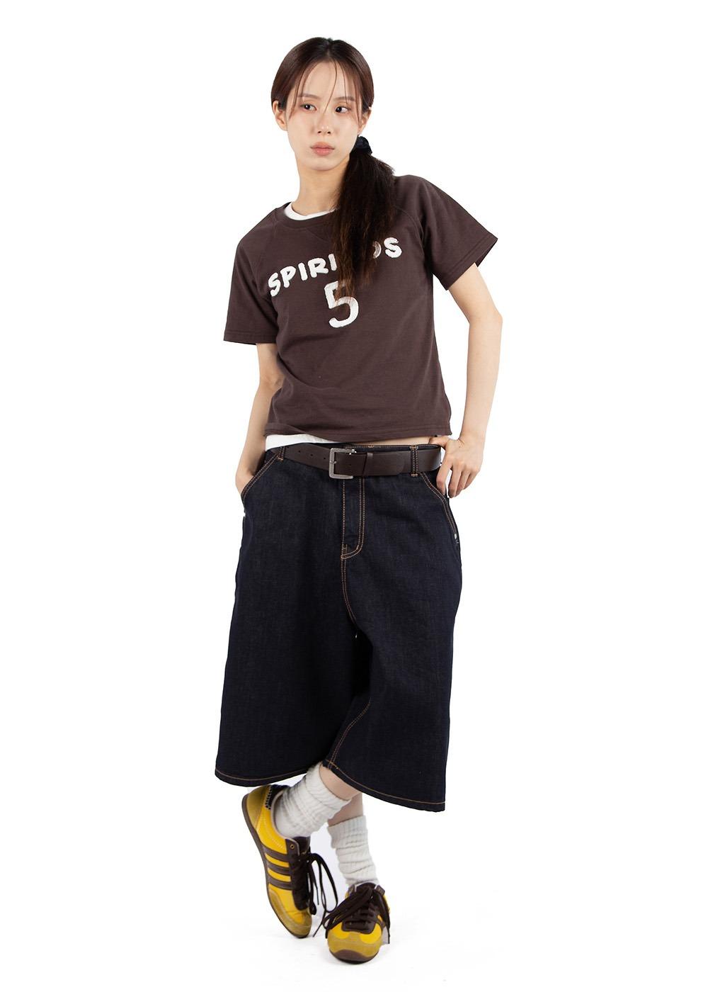 릿킴 RAW BERMUDA JEANS