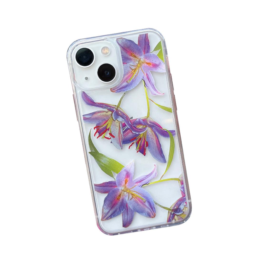 Midnight Lily Clear Case