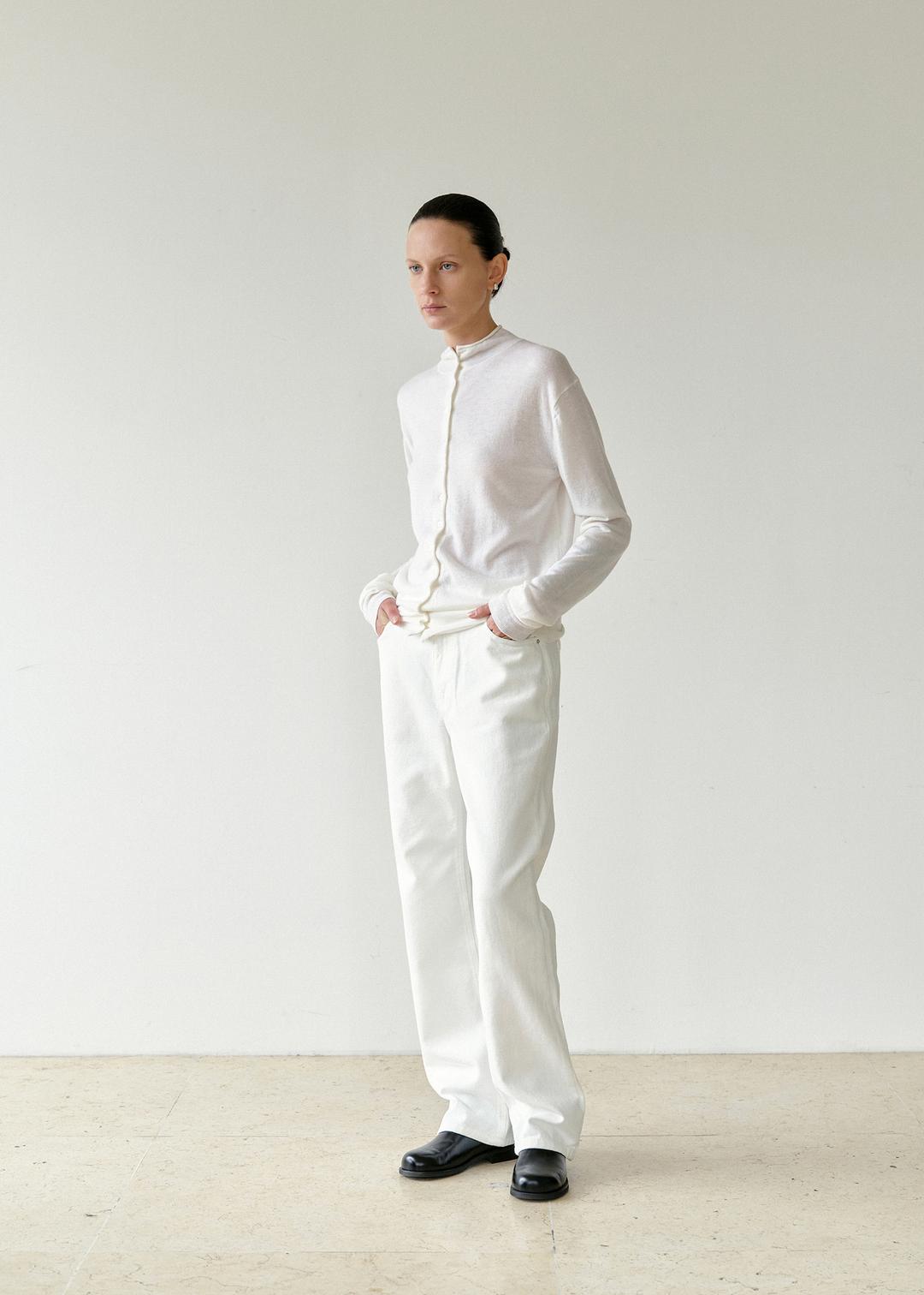[5th] Relaxed Jeans in White