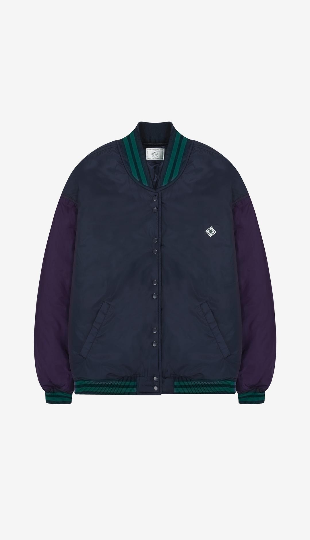 135. Baseball jumper _ Navy&Purple