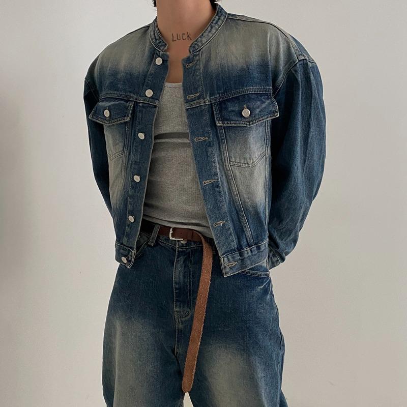 GARMENT DYING DENIM JACKET (3COLOR)