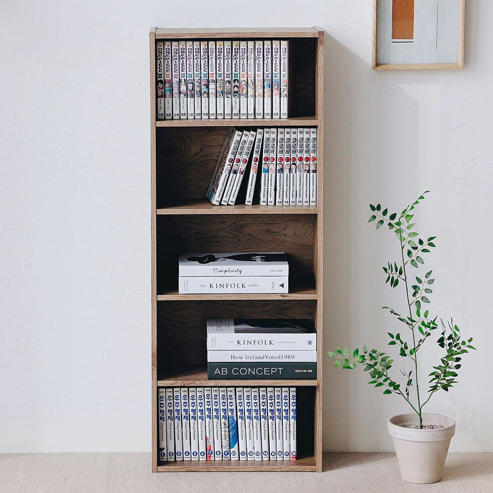 아이리스 코리아 낮은 거실 틈새 만화 전면 책장 아이방 수납 5단 책꽂이 CX-5U