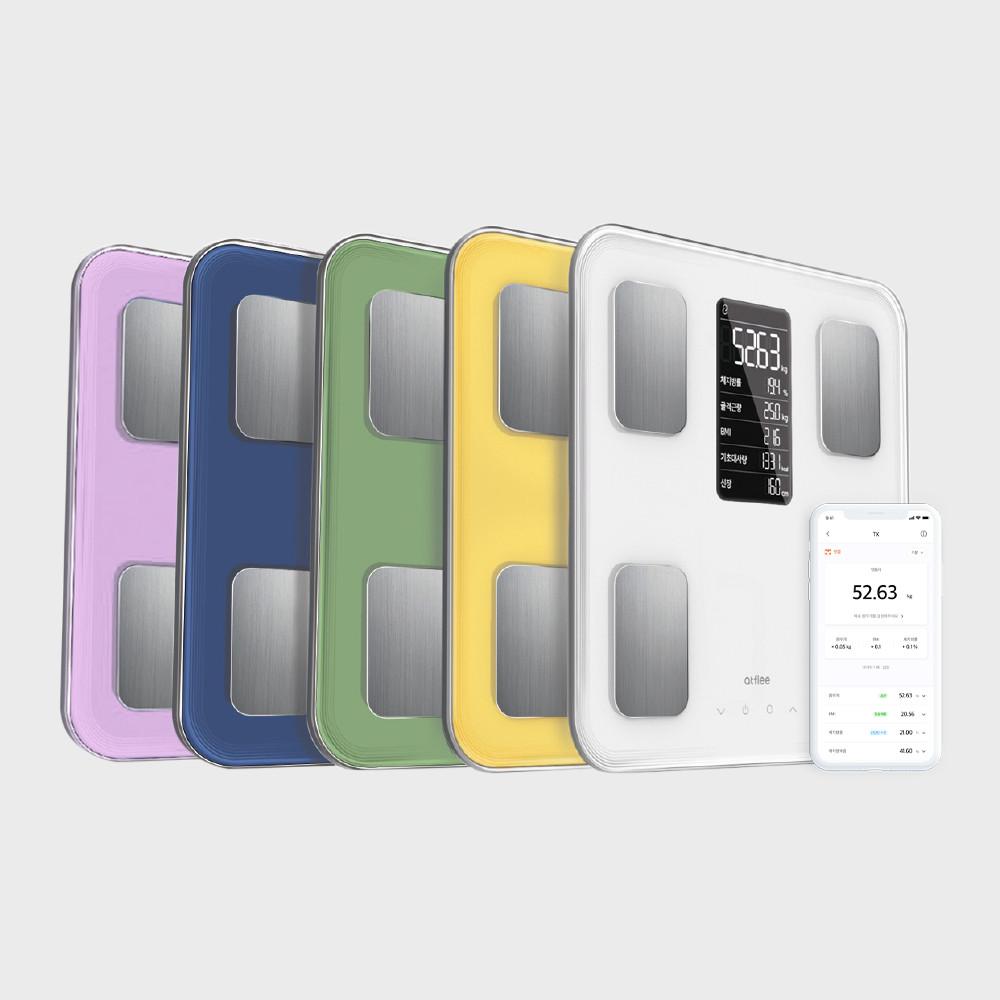 앳플리 TX 정확한 몸무게 저울 더블스마트인 체지방 체중계 가정용 전자 기계