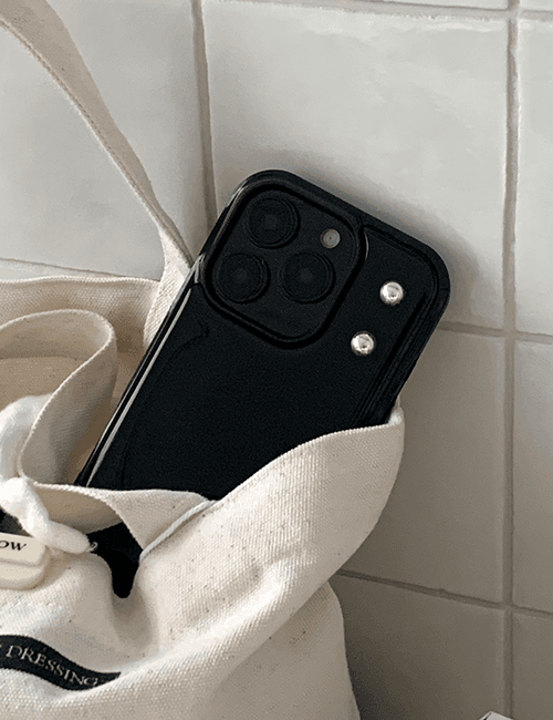 [handmade] ball stud black bumper case (+ 맥세이프 케이스)