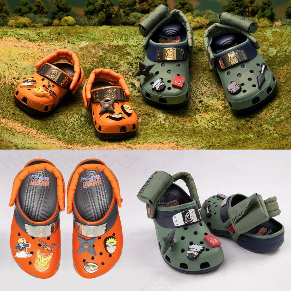 크록스 클래식 나루토 카카시 콜라보 남녀공용 클로그 샌들 슬리퍼