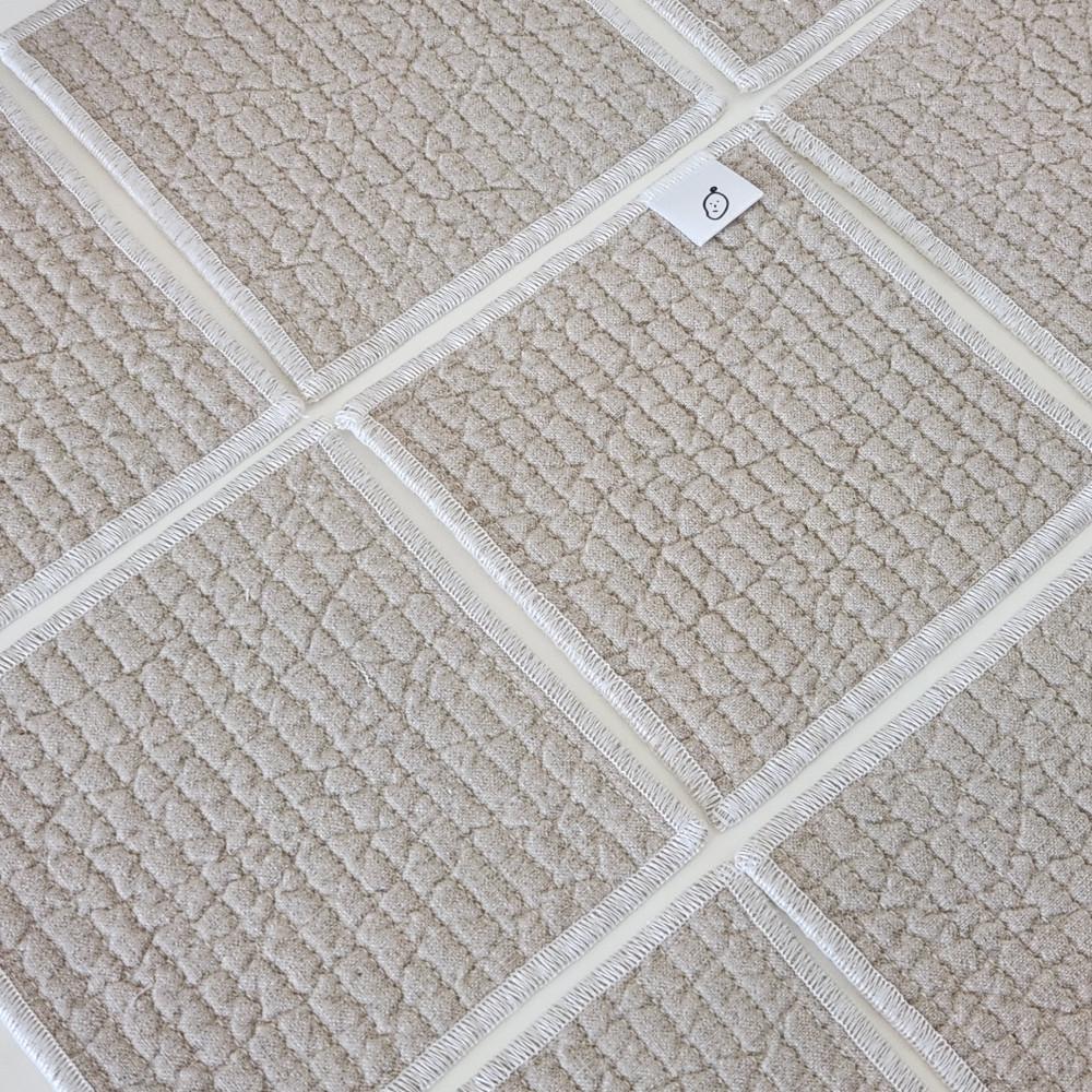 맹고마켓 베이직 누빔 패브릭티코스터