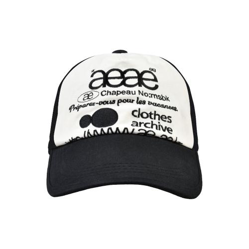 WEB LOGO TWO TONE BALL CAP - [BLACK/WHITE]